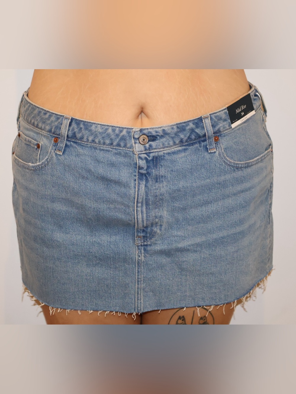 Abercrombie & Fitch Light Blue Denim Mini Skirt NWT